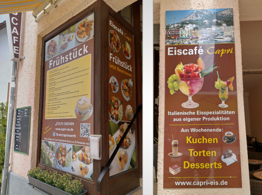 Capri Schilder und Aufkleber