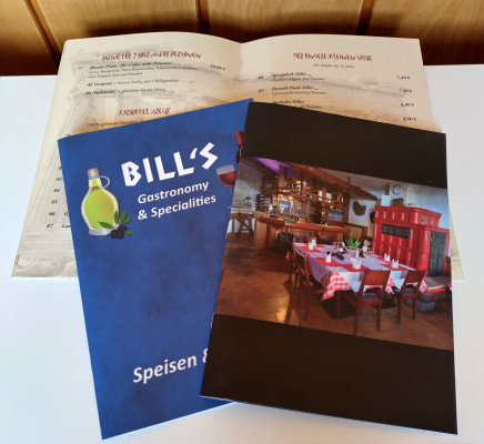 Geheftete Speisekarten - Flächen abwaschbar
